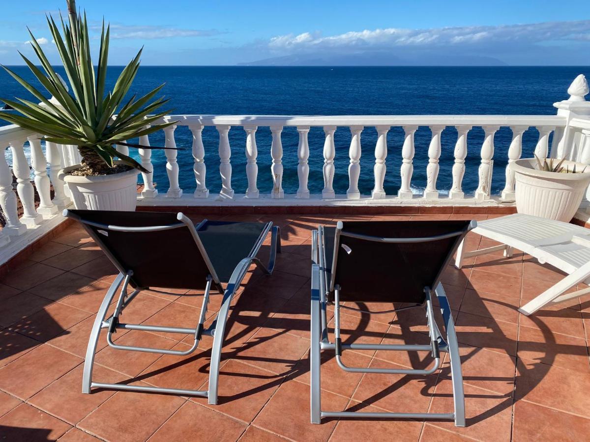 1St Line Sea View & Rooftop - Arena Puerto de Santiago  Buitenkant foto