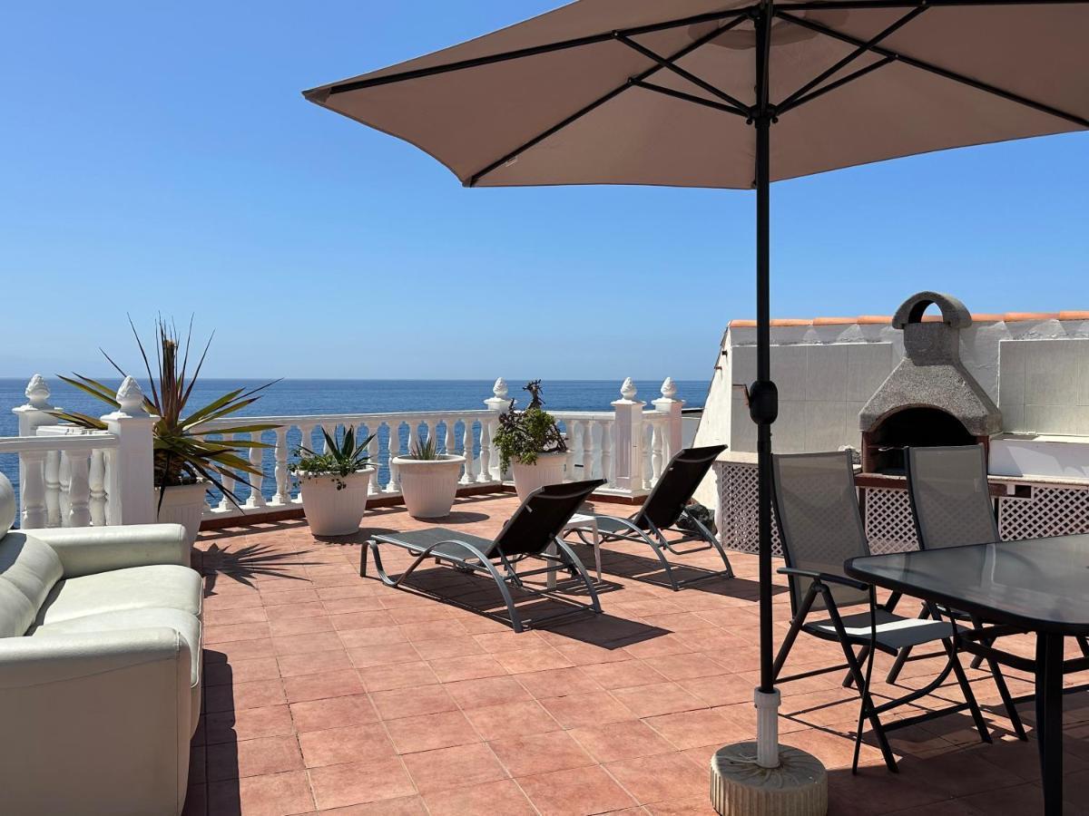 1St Line Sea View & Rooftop - Arena Puerto de Santiago  Buitenkant foto