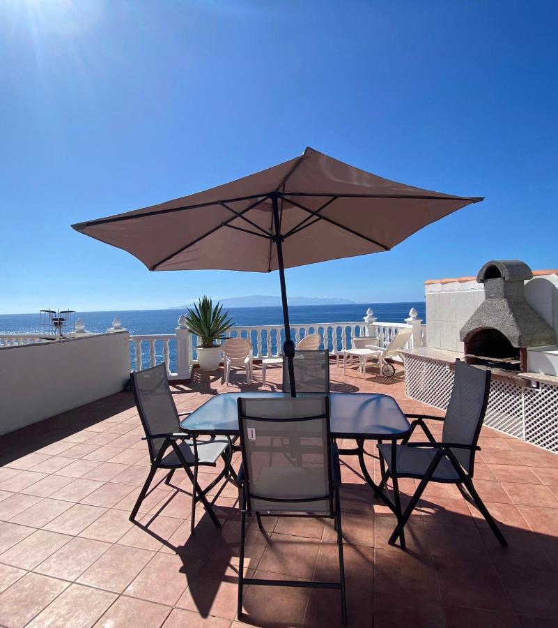 1St Line Sea View & Rooftop - Arena Puerto de Santiago  Buitenkant foto