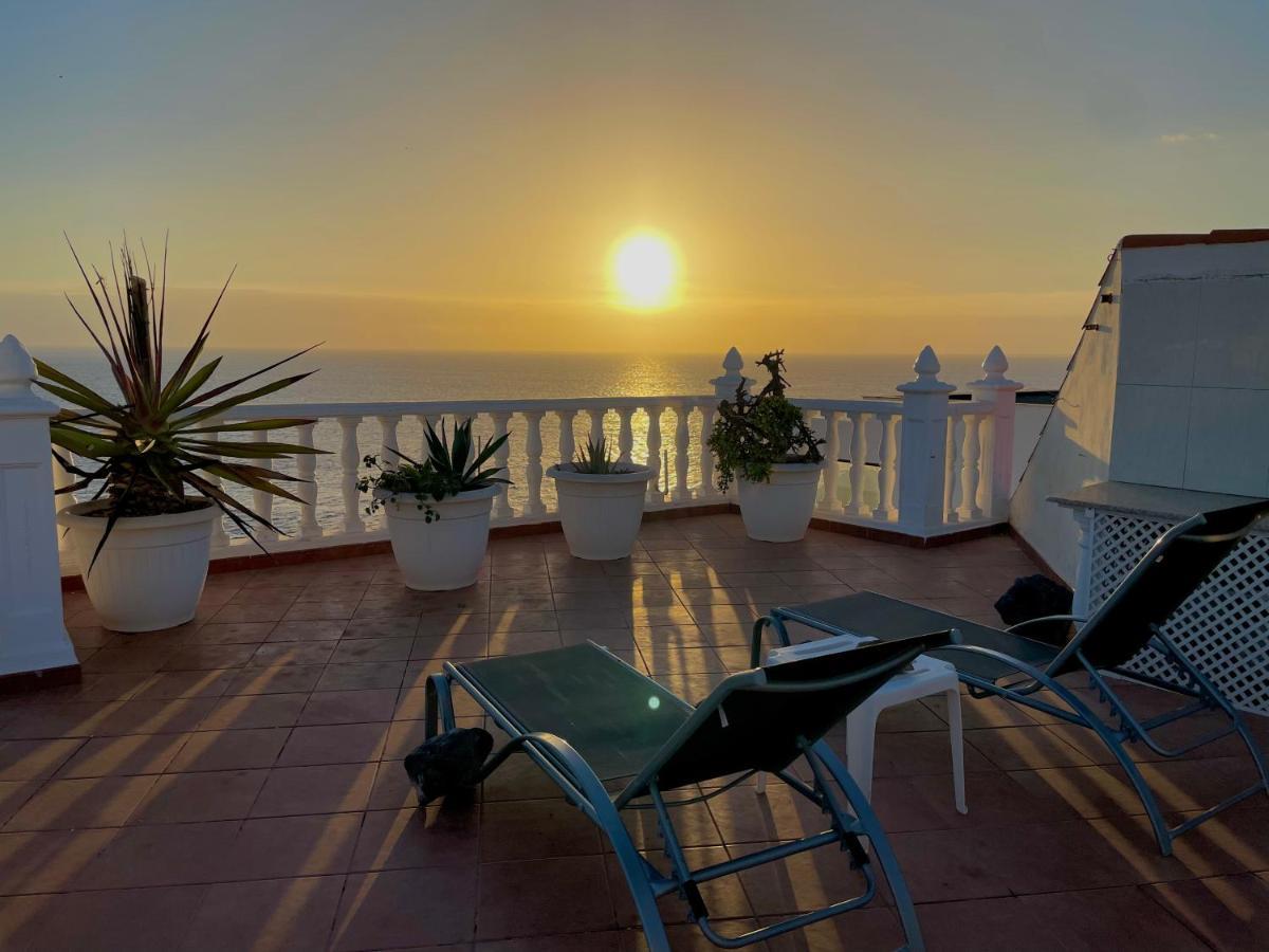 1St Line Sea View & Rooftop - Arena Puerto de Santiago  Buitenkant foto